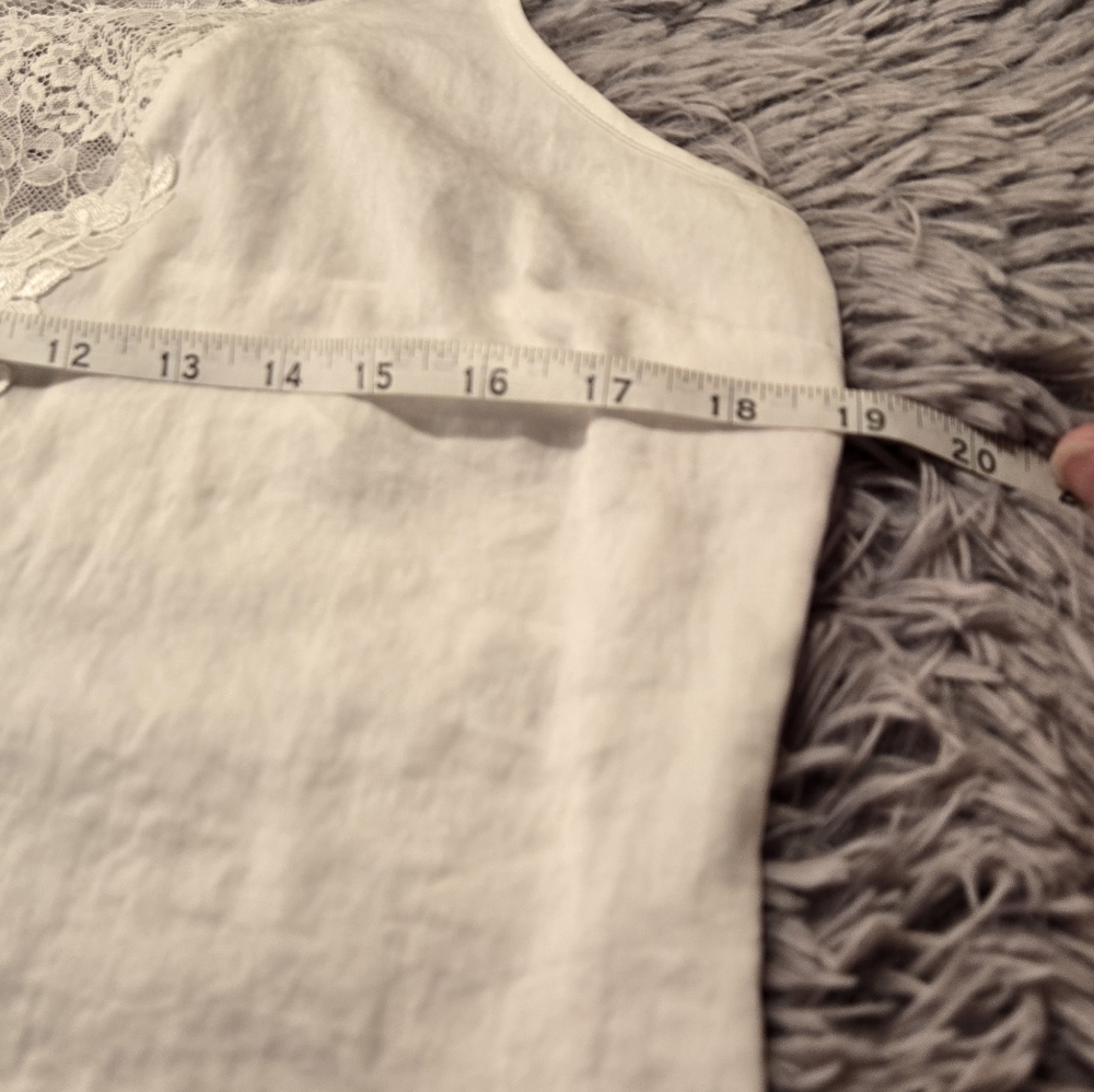 Linea Donatella Women's Off White Camisole Nightgown Size Med - Picture 14 of 15